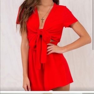 Princess Polly Ranger tie Romper
